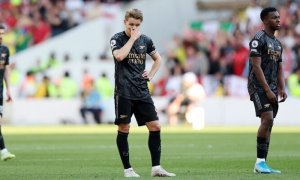 Review: Nottingham - Arsenal. Gunners zaváhali a titul v Premier League může slavit Man. City