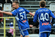 Prasečí hlavy fotbalisty Sigmy nerozhodily, Olomouc i přes protesty fanoušků v deseti porazila Jablonec. Baník ztratil v derby